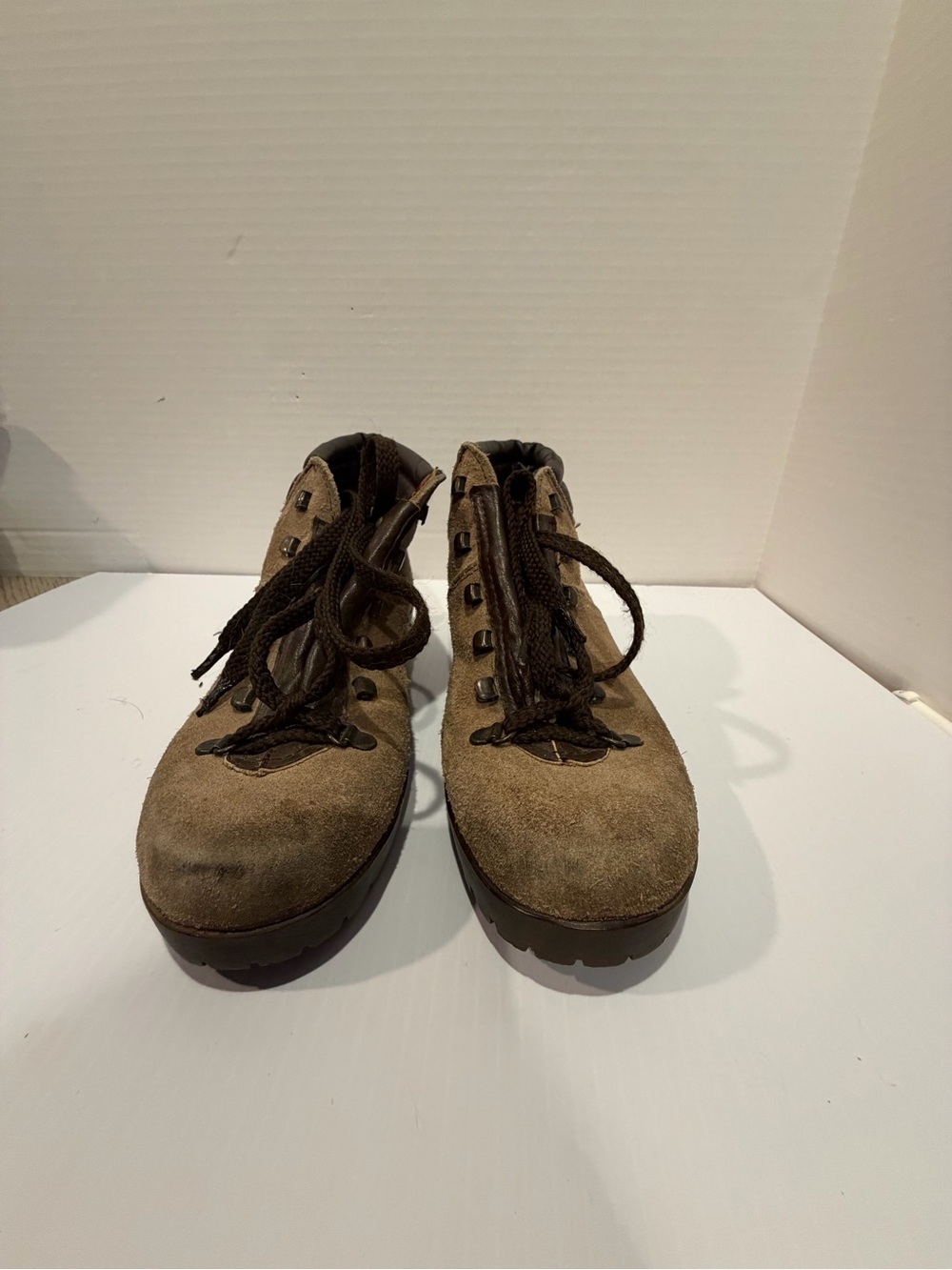 Vintage 70sItalian Suede Hiking Boots Palons David Sole - EU 38 / US Women's 7.5